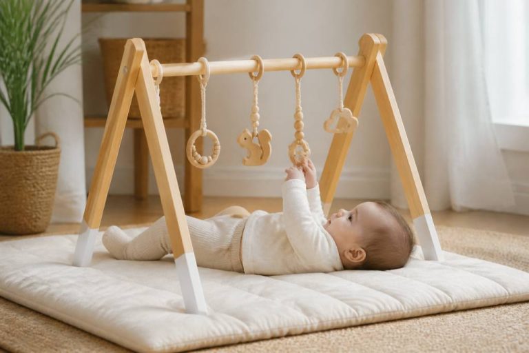 Portique bois éveil : comment choisir le meilleur modèle pour bébé